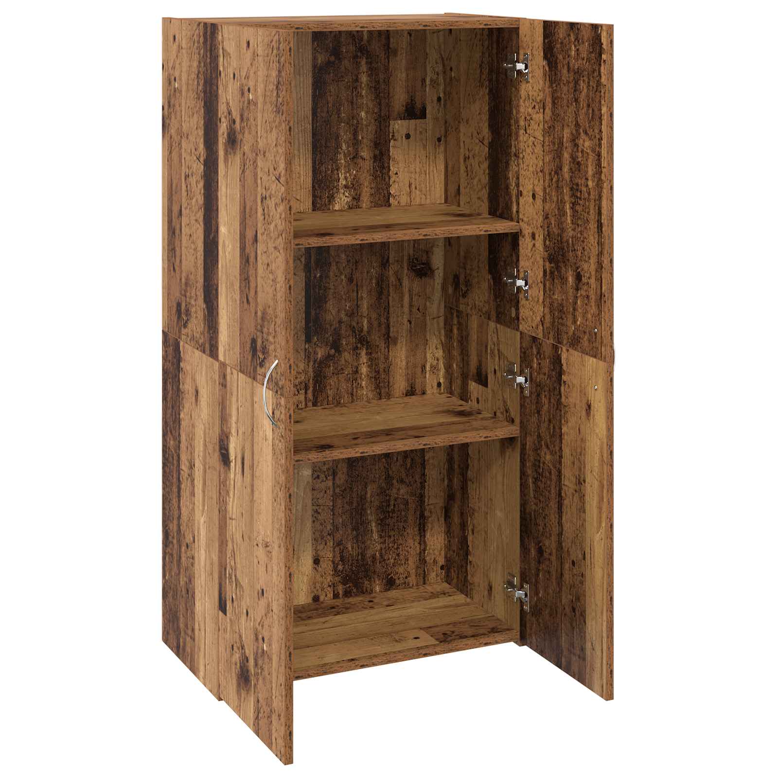 Kancelářská Skříň Staré Dřevo 60 X 32 X 115 Cm Kompozitní Dřevo