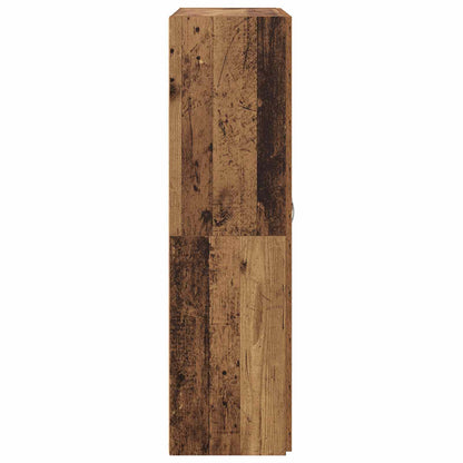 Kancelářská Skříň Staré Dřevo 60 X 32 X 115 Cm Kompozitní Dřevo