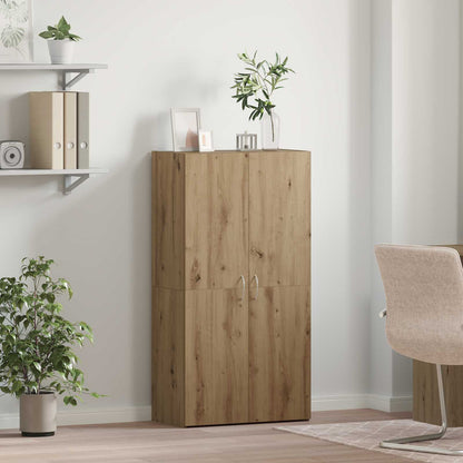 Kancelářská Skříň Dub Artisan 60 X 32 X 115 Cm Kompozitní Dřevo