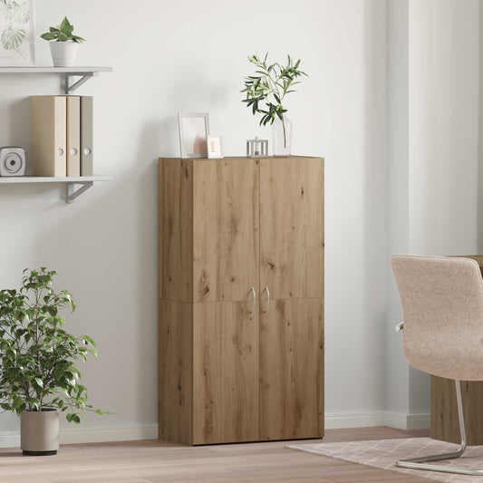 Kancelářská Skříň Dub Artisan 60 X 32 X 115 Cm Kompozitní Dřevo