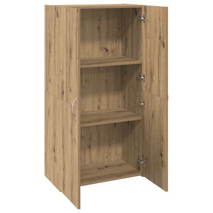 Kancelářská Skříň Dub Artisan 60 X 32 X 115 Cm Kompozitní Dřevo