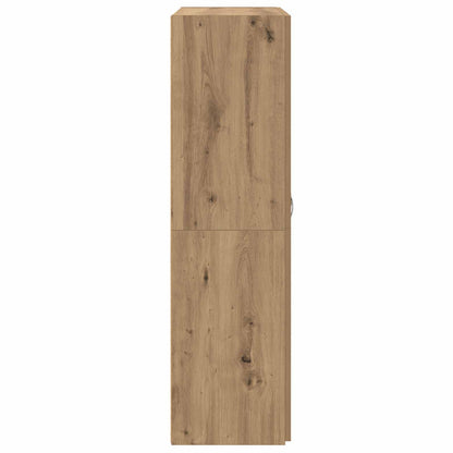 Kancelářská Skříň Dub Artisan 60 X 32 X 115 Cm Kompozitní Dřevo