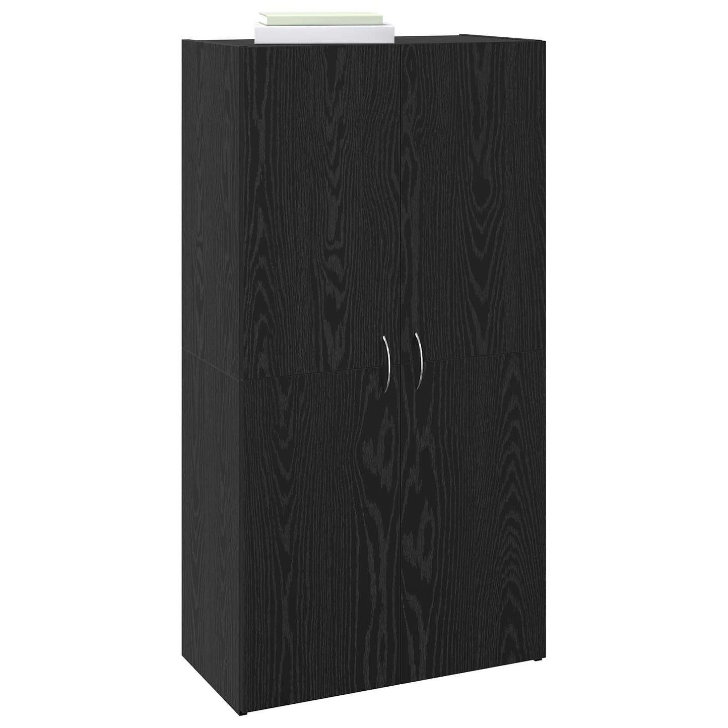 Kancelářská Skříň Černý Dub 60 X 32 X 115 Cm Kompozitní Dřevo