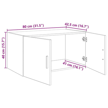 Nástěnná Skříňka Staré Dřevo 80 X 42.5 X 40 Cm Kompozitní Dřevo