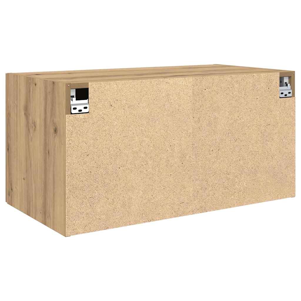 Nástěnná Skříňka Dub Artisan 80 X 42.5 X 40 Cm Kompozitní Dřevo