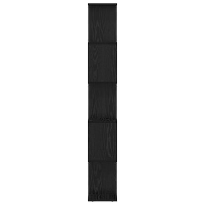 Knihovna 5 Úrovní 70 X 24 X 161 Cm Kompozitní Dřevo Černý Dub