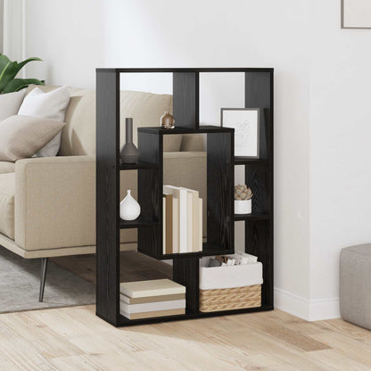 Knihovna 7 Úrovní 63 X 20 X 90 Cm Kompozitní Dřevo Černý Dub
