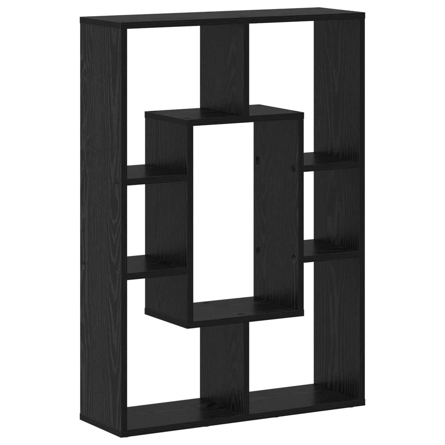 Knihovna 7 Úrovní 63 X 20 X 90 Cm Kompozitní Dřevo Černý Dub