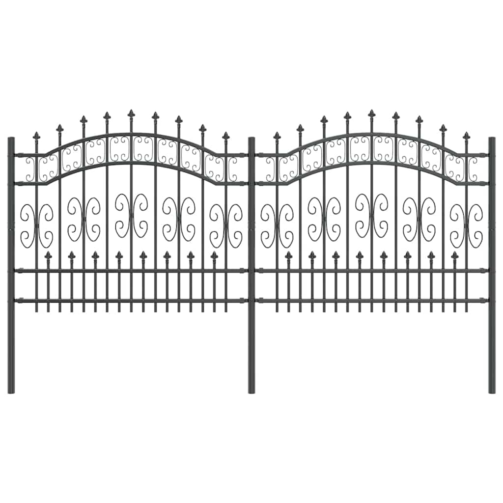 Zahradní Plot Kampen 240 X 140 Cm Mesh Práškově Lakovaná Ocel
