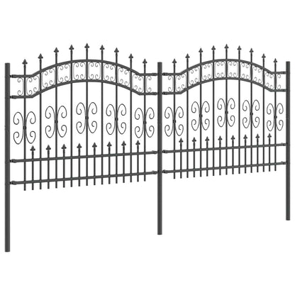 Zahradní Plot Kampen 240 X 140 Cm Mesh Práškově Lakovaná Ocel