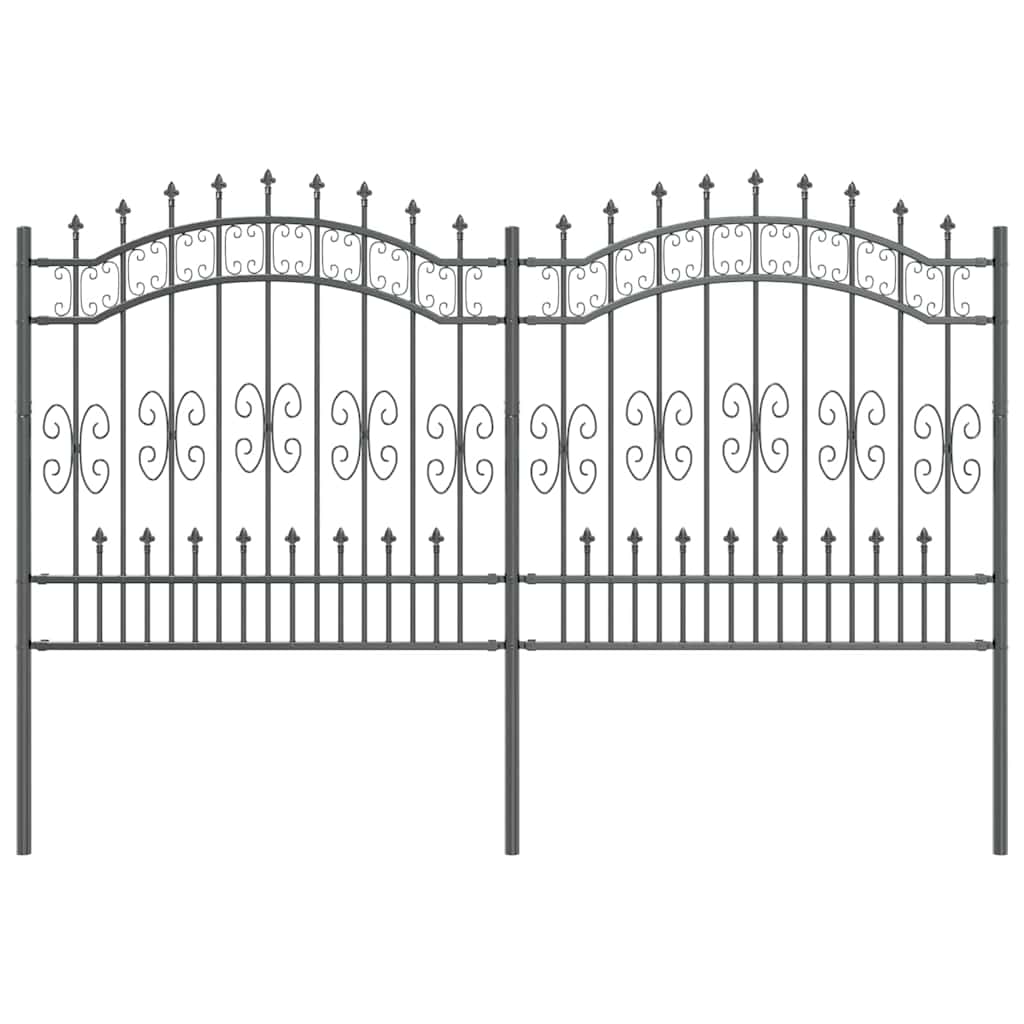 Zahradní Plot Kampen 240 X 166 Cm Mesh Práškově Lakovaná Ocel