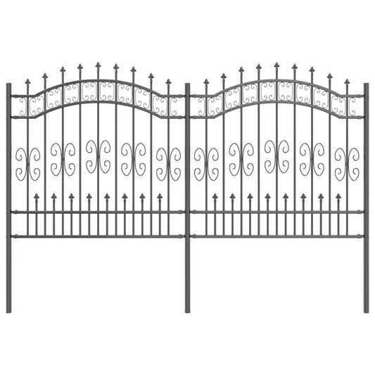 Zahradní Plot Kampen 240 X 166 Cm Mesh Práškově Lakovaná Ocel