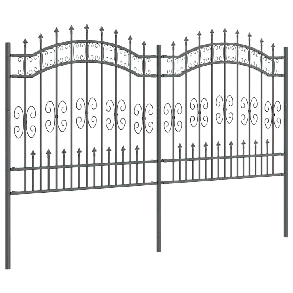 Zahradní Plot Kampen 240 X 166 Cm Mesh Práškově Lakovaná Ocel