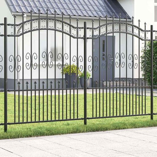 Zahradní Plot Kampen 240 X 202,5 Cm Mesh Práškově Lakovaná Ocel