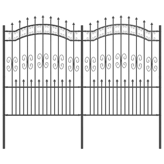 Zahradní Plot Kampen 240 X 202,5 Cm Mesh Práškově Lakovaná Ocel