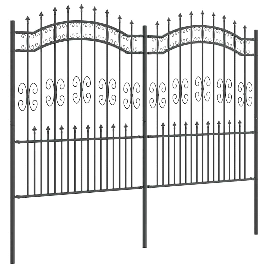 Zahradní Plot Kampen 240 X 202,5 Cm Mesh Práškově Lakovaná Ocel
