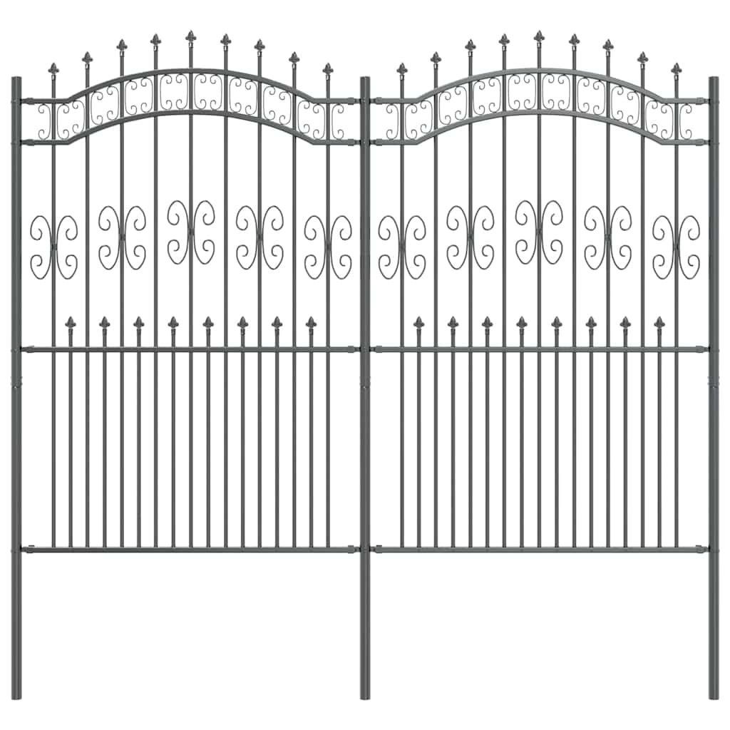 Zahradní Plot Kampen 240 X 228 Cm Mesh Práškově Lakovaná Ocel