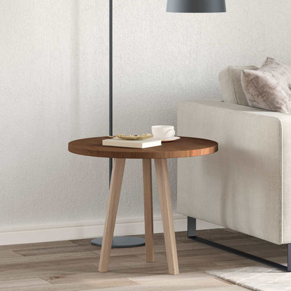 Deska Stolu Tmavě Hnědá Ø 60 X 2,5 Cm Masivní Dubové Dřevo