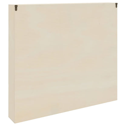 Nástěnný Vitrínový Box Béžová 60 X 8,5 X 54 Cm Překližka