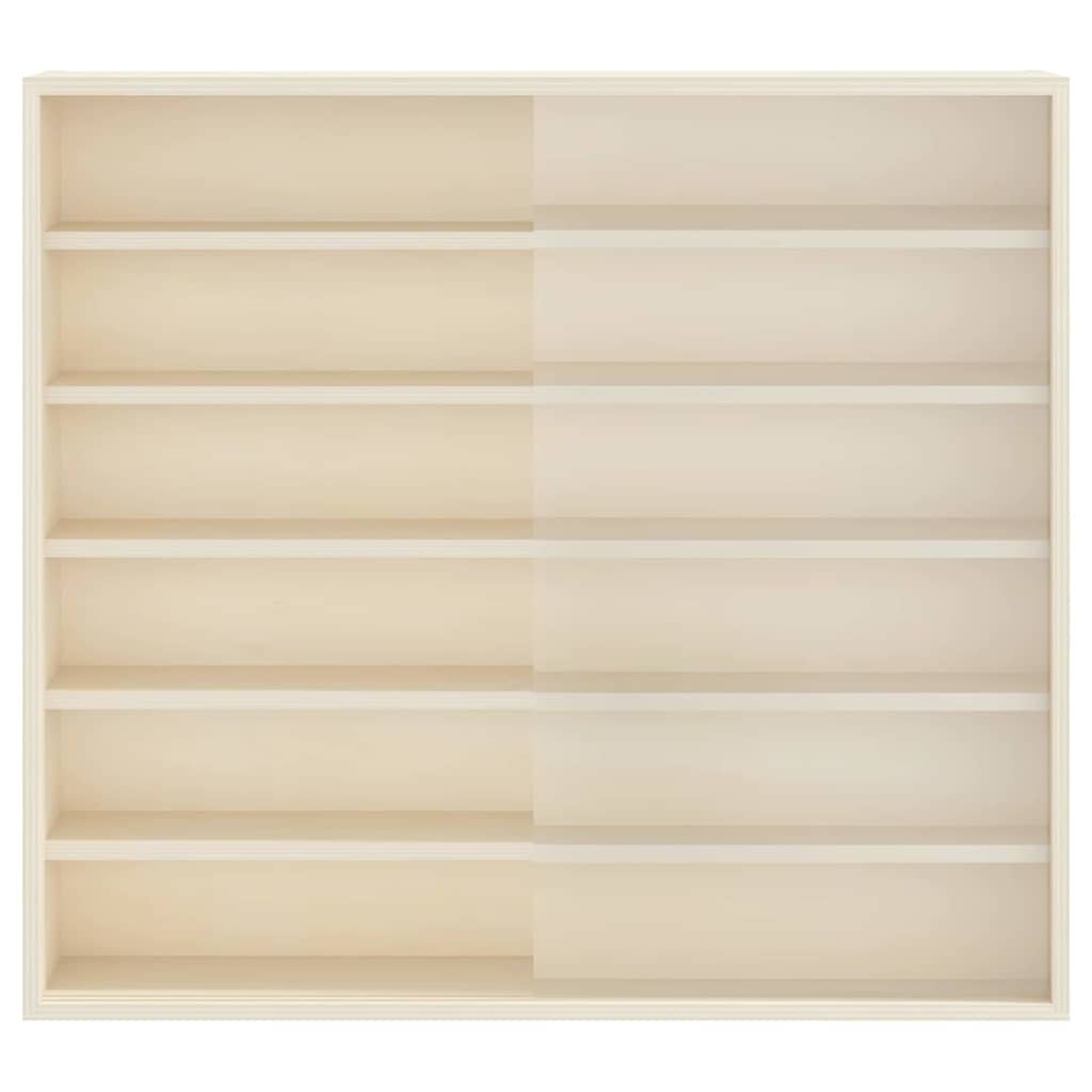 Nástěnný Vitrínový Box Béžová 60 X 8,5 X 54 Cm Překližka