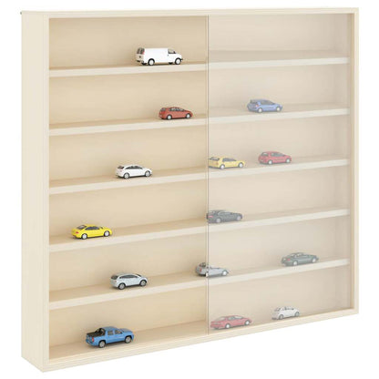 Nástěnný Vitrínový Box Béžová 60 X 8,5 X 54 Cm Překližka