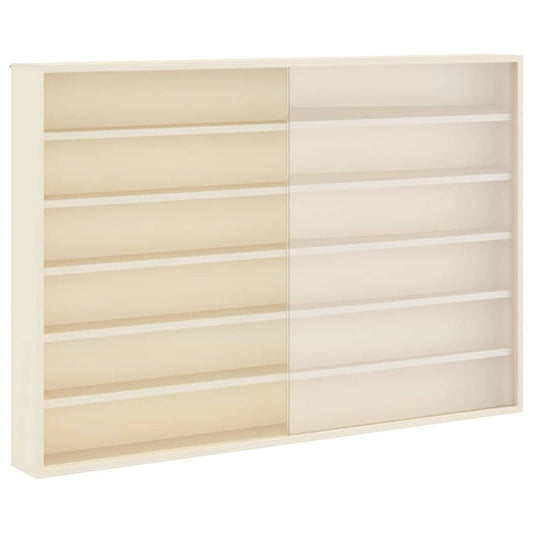 Nástěnný Vitrínový Box Béžová 80 X 8,5 X 54 Cm Překližka