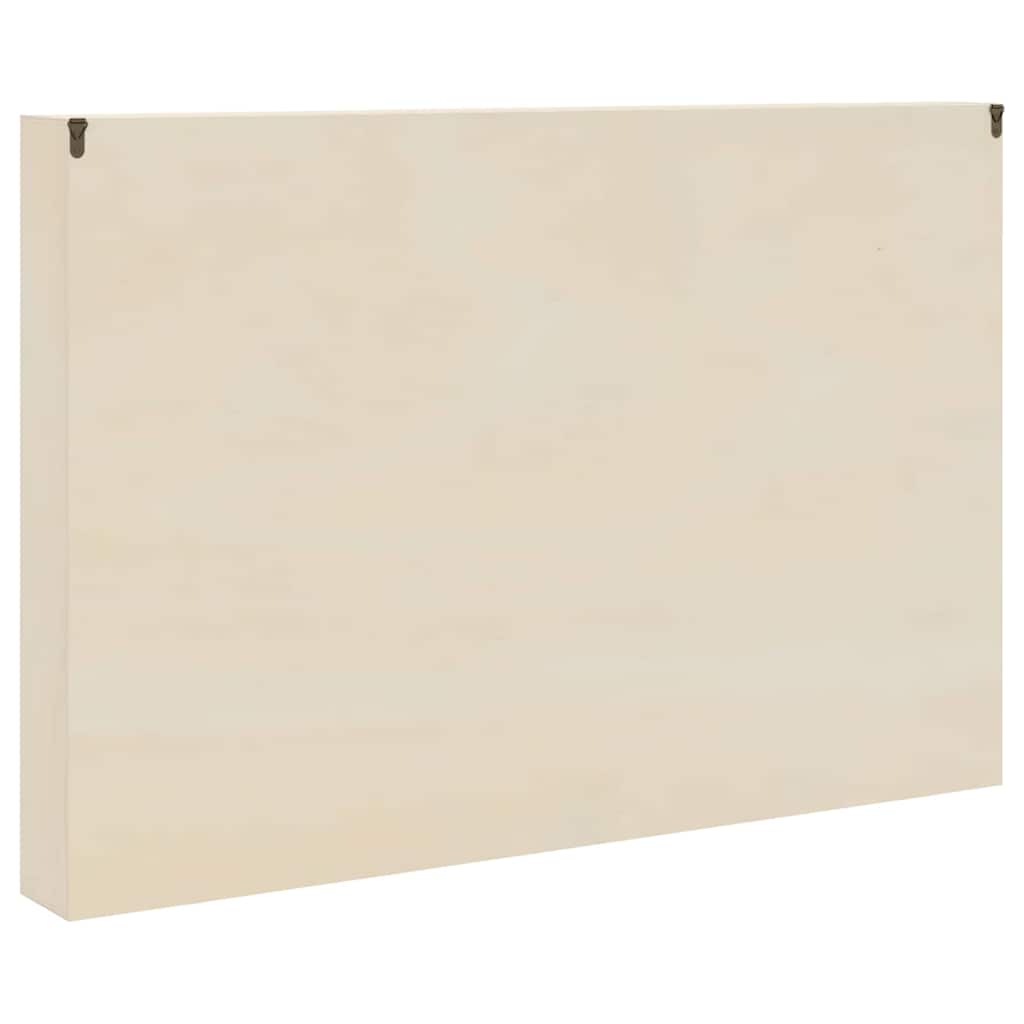 Nástěnný Vitrínový Box Béžová 80 X 8,5 X 54 Cm Překližka