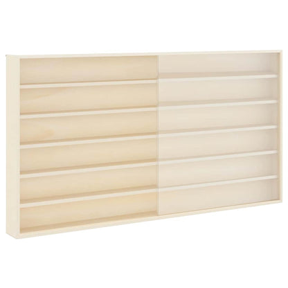 Nástěnný Vitrínový Box Béžová 100 X 8,5 X 54 Cm Překližka
