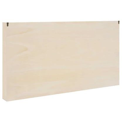 Nástěnný Vitrínový Box Béžová 100 X 8,5 X 54 Cm Překližka