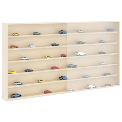 Nástěnný Vitrínový Box Béžová 100 X 8,5 X 54 Cm Překližka