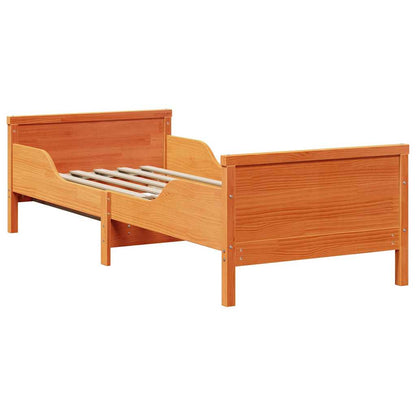 Rám Postele S Čelo Voskově Hnědá 80 X 200 Cm Kompozitní Dřevo