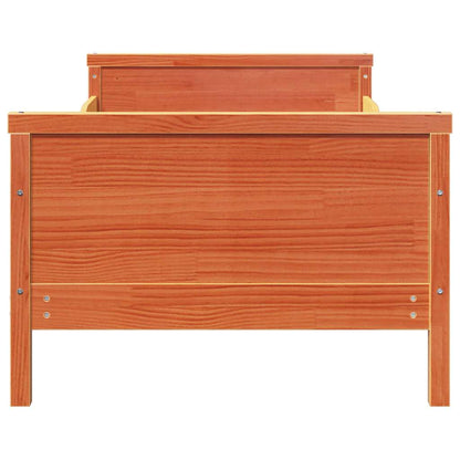 Rám Postele S Čelo Voskově Hnědá 80 X 200 Cm Kompozitní Dřevo