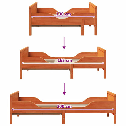 Rám Postele S Čelo Voskově Hnědá 80 X 200 Cm Kompozitní Dřevo