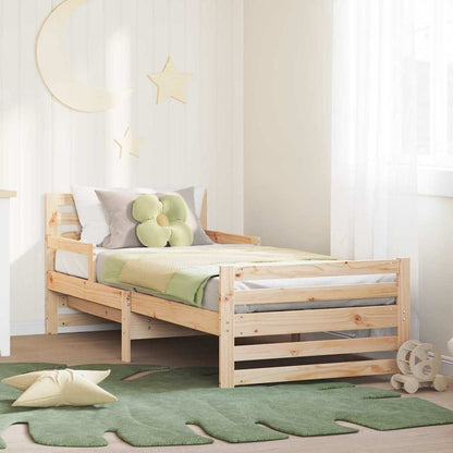 Rám Postele S Čelo Hnědá 80 X 200 Cm Kompozitní Dřevo
