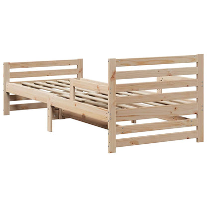 Rám Postele S Čelo Hnědá 80 X 200 Cm Kompozitní Dřevo