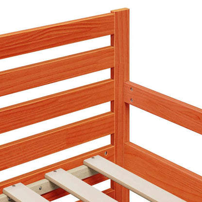 Rám Postele S Čelo Voskově Hnědá 80 X 200 Cm Kompozitní Dřevo