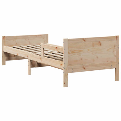 Rám Postele S Čelo Hnědá 80 X 200 Cm Kompozitní Dřevo