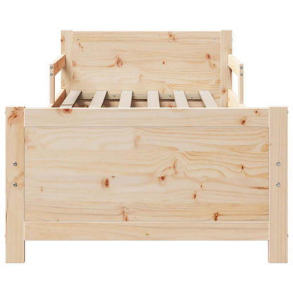 Rám Postele S Čelo Hnědá 80 X 200 Cm Kompozitní Dřevo