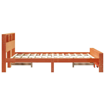 Rám Postele S Čelo Voskově Hnědá 120 X 200 Cm Kompozitní Dřevo