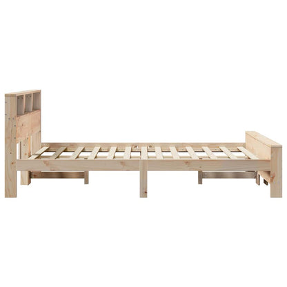 Rám Postele S Čelo Hnědá 140 X 190 Cm Kompozitní Dřevo