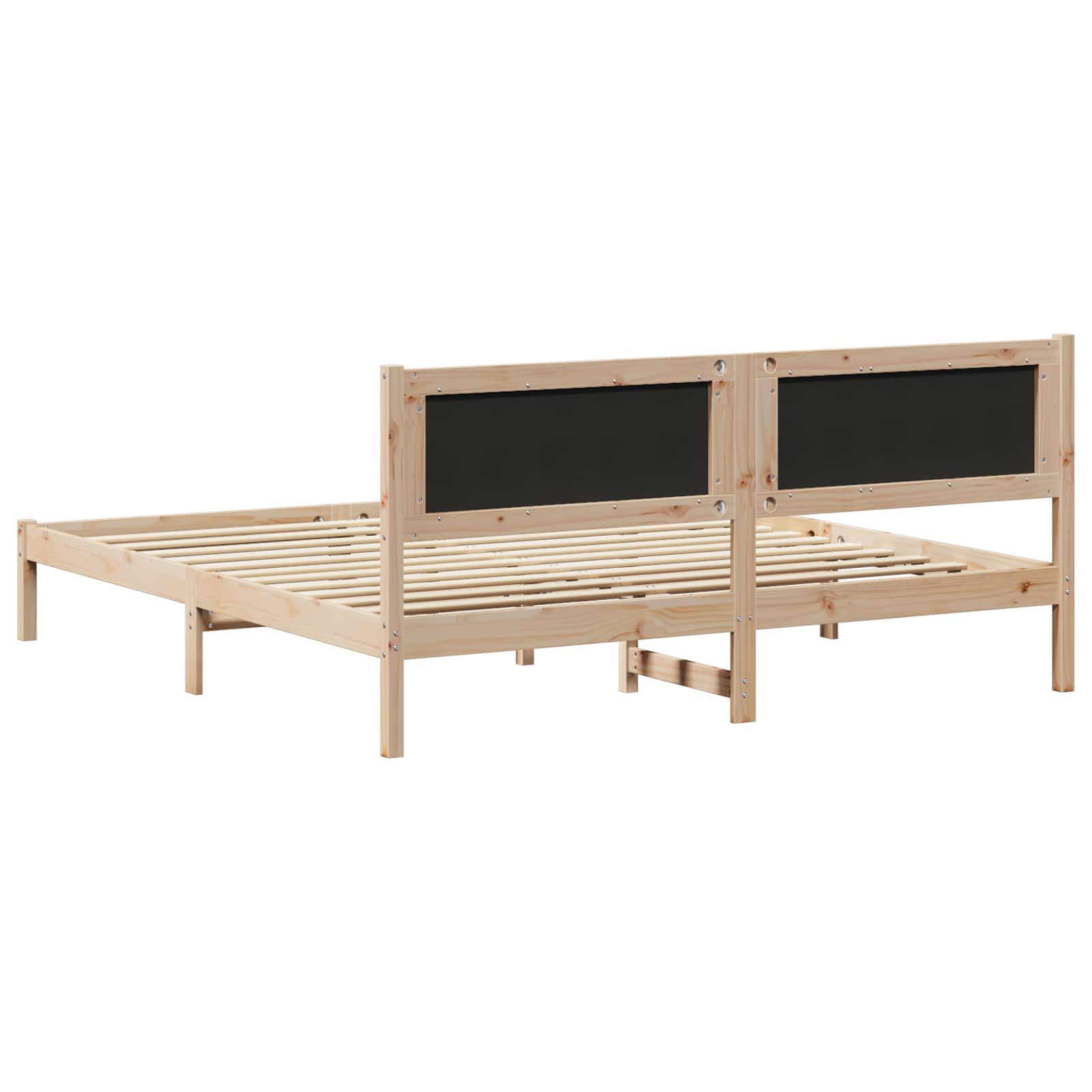 Rám Postele Světle Šedá 180 X 200 Cm Masivní Borové Dřevo