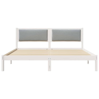 Rám Postele Světle Šedá 180 X 200 Cm Masivní Borové Dřevo