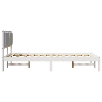 Rám Postele Světle Šedá 120 X 200 Cm Masivní Borové Dřevo