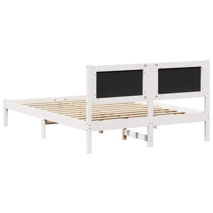 Rám Postele Světle Šedá 140 X 190 Cm Masivní Borové Dřevo