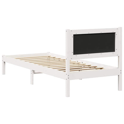 Rám Postele S Čelo Světle Šedá 80 X 200 Cm Masivní Borové Dřevo