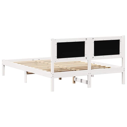 Rám Postele Světle Šedá 140 X 200 Cm Masivní Borové Dřevo