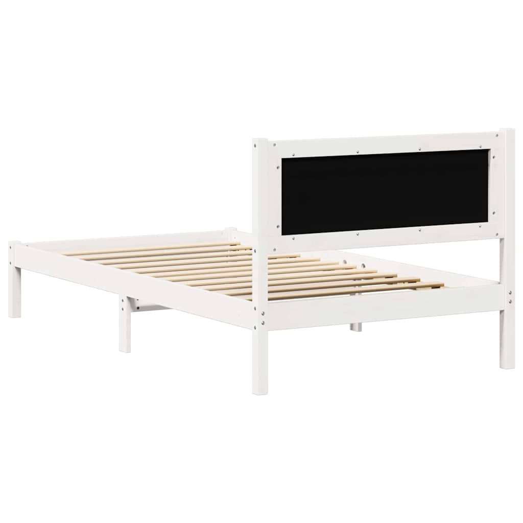 Rám Postele Světle Šedá 100 X 200 Cm Masivní Borové Dřevo