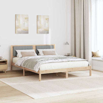 Rám Postele S Čalouněným Čelem S Čelo Světle Šedá 160 X 200 Cm