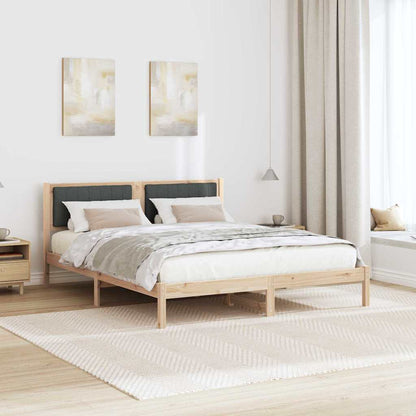 Rám Postele S Čalouněným Čelem S Čelo Tmavě Šedá 160 X 200 Cm