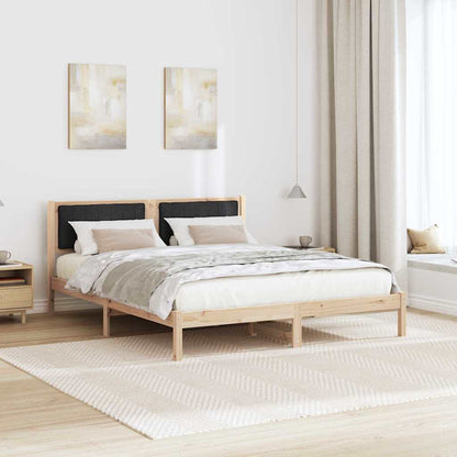 Rám Postele S Čalouněným Čelem S Čelo Černá 150 X 200 Cm